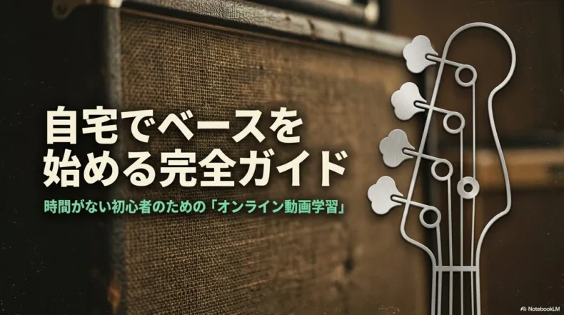 教室へ通う時間がない初心者が自分のペースで学べるベース動画講座の特徴