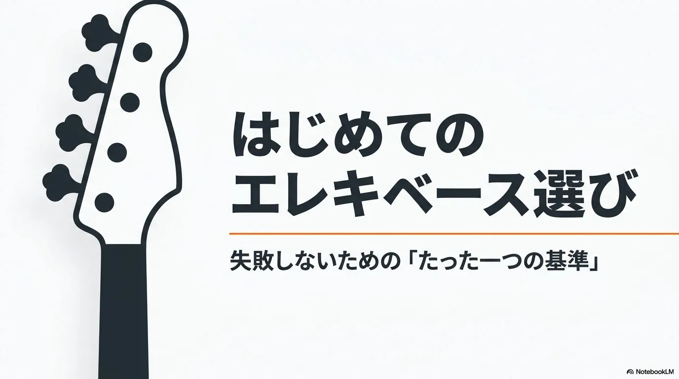 初心者が最初のエレキベースを選ぶときに重視したい基準