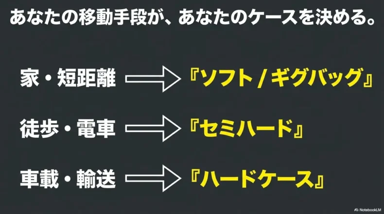 ベースケース選びで確認したいポイントをまとめたチェックリスト