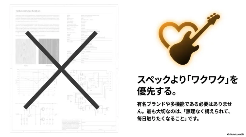 スペックよりワクワクを優先するベース選び