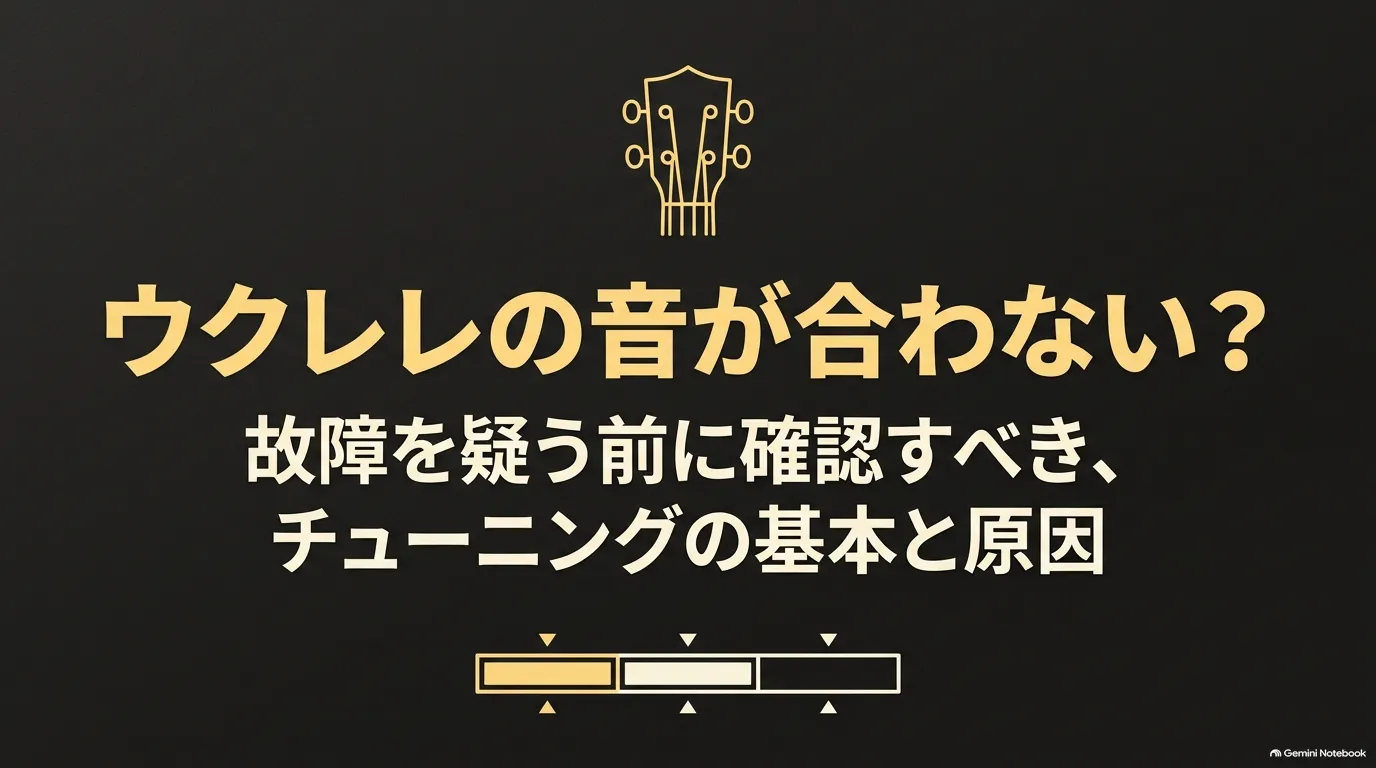 ウクレレの音が合わないときに、故障を疑う前に確認するチューニングの基本と原因