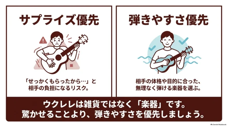 豪華な多点セットより、調整済み本体・ケース・クリップチューナー・教則本の基本4点を優先する構成