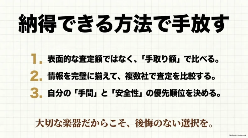 手取り額で比較し、情報を揃えて複数査定し、手間と安全性の優先順位を決める3つの売却ポイント